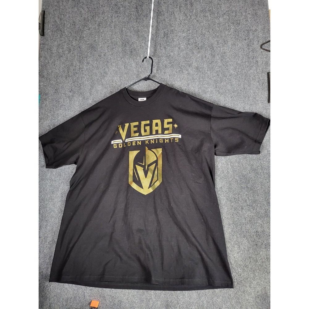 Majestic Vegas Golden Knights Black and Gold Short Sleeve Tee